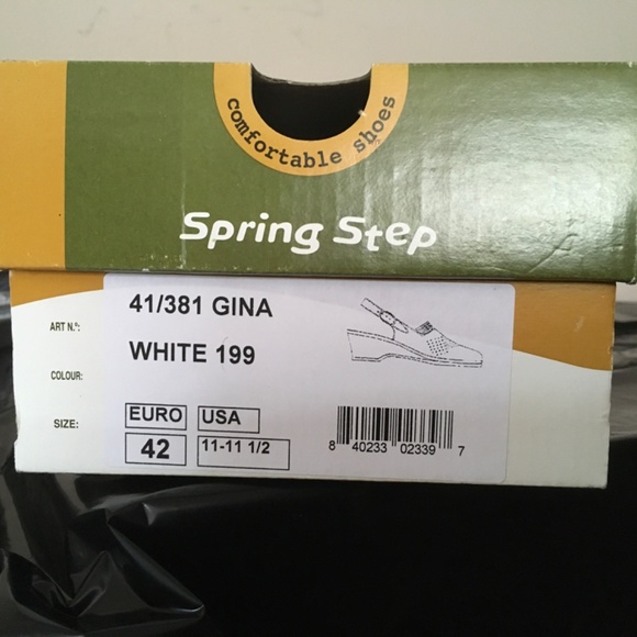 Spring step women’s white shoes size 11-11.5. - Picture 6 of 6